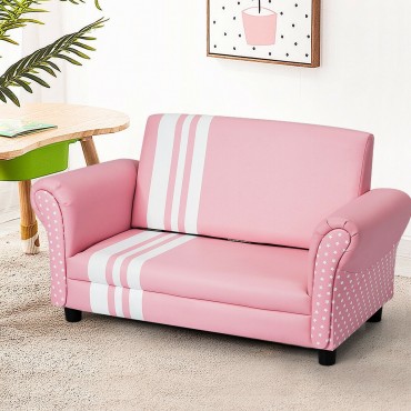 Foldable Kids Love Seat Princess Sofa Chair