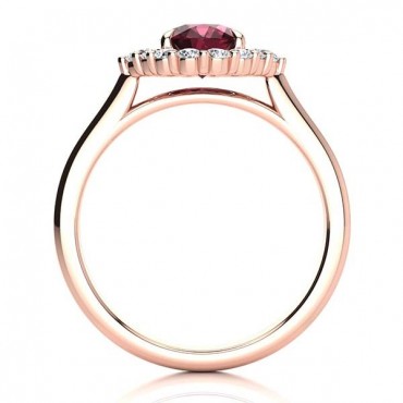 Debora Garnet Ring - Rose Gold
