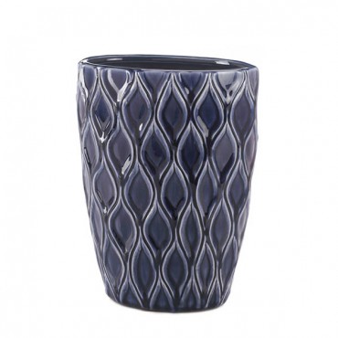 Deep Blue Wide Vase