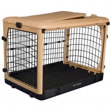  Deluxe Steel Dog Crate With Pad Large