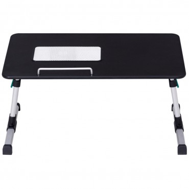 Portable Height Adjustable Laptop Tray Table W / Cooling Fan