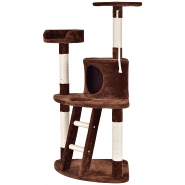 48 In. Cat Tree Activity Tower Perches Scratching Posts
