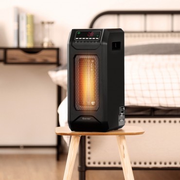 1500 W Portable Electric Space Heater With Timer Remote Control