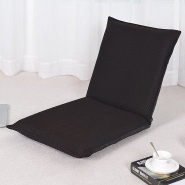 Adjustable 6 - Position Floor Chair Folding Lazy Man Sofa Chair