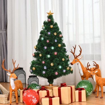 Pre-Lit Fiber Optical Firework Christmas Tree