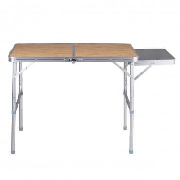 Aluminum Folding Picnic Camping Table With MDF Table Top