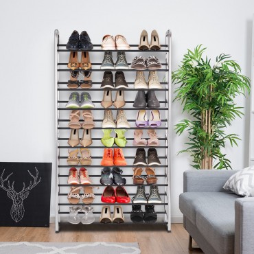 10 Tiers 30 Pairs Tower Storage Organizer Shoe Rack