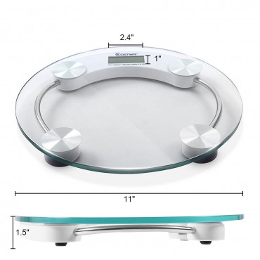 396 lb Personal Bathroom Round Digital Weight Scale