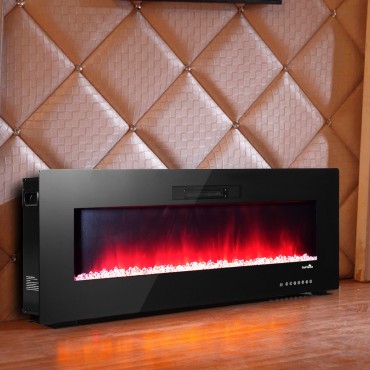 Recessed Wall Mounted Standing Electric Heater Electric Fireplace