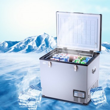 63 - Quart Portable Electric Car Cooler Refrigerator Freezer