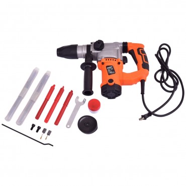 1000W Electric Rotary Hammer Drill With Chisel Kit