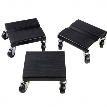 3 Pcs 1500 lbs Snowmobile Roller Dolly Storage Dollies Mover