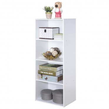 4 Tier Open Shelf Storage Display Cabinet