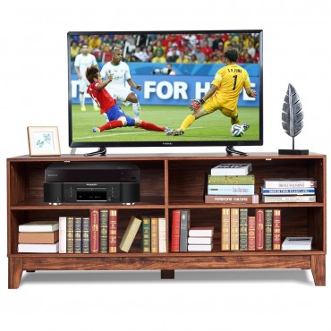 58 In. Modern Entertainment Media Center Wood TV Stand