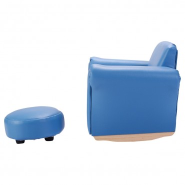 Kids Sofa Armrest Couch with A Footstool 2 Colors