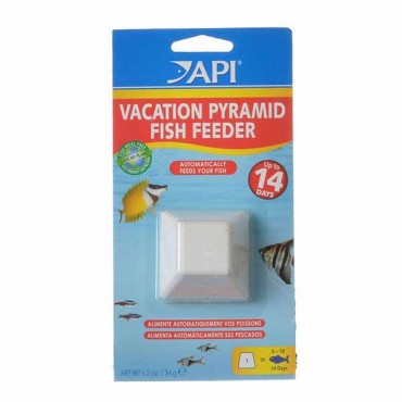 API 14 Day Vacation Pyramid Fish Feeder - Feeds up to 15-20 fish in a 10 gallon tank for 7 to 8 days - 5 Pieces