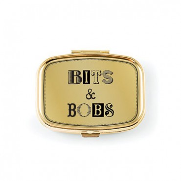 Bits & Bobs Small Gold Pocket/Purse Pill Box - 3 Pieces