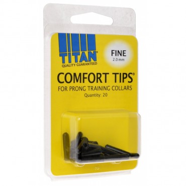 Titan Comfort Tips for Prong Training Collars - Fine 2.0 mm - 22 Count