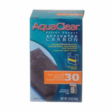 Aqua clear Activated Carbon Filter Inserts - For Aqua clear 30 Power Filter - 4 Pieces