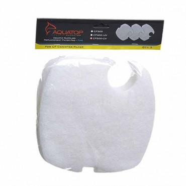 Aqua top Replacement Fine Filter Pads - For CF 500-UV - Fine - 3 Pack - 4 Pieces