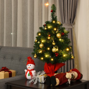 24 In. Operated Battery Christmas Tree With LED Lights
