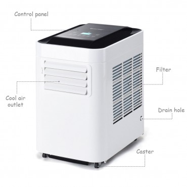 Portable Air Conditioner 10000BTU AC Unit And Dehumidifier W / Remote Control
