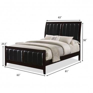 Tall Headboard Upholstered Platform Bed Frame