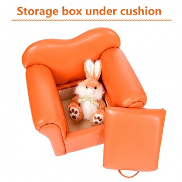 Kids Sofa Armrest Chair Couch W / Storage Function