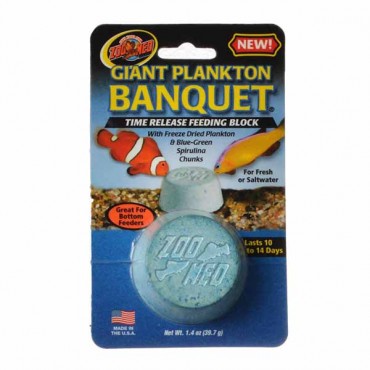 Zoo Med Plankton Banquet Fish Feeding Block - Giant - 1 Pack - 5 Pieces