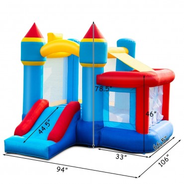 Kids Inflatable Castle Bounce House Without Blower