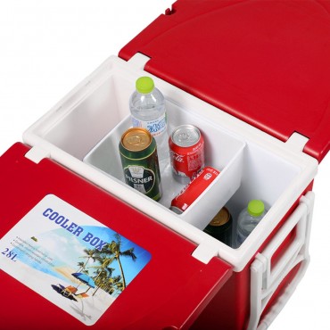Multi Functional Rolling Picnic Cooler  W / Table And 2 Chairs