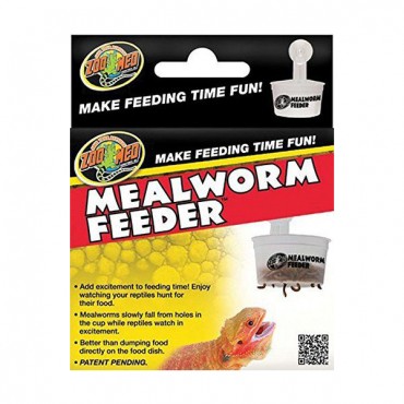 Zoo Med Hanging Meal Worm Feeder - Hanging Meal Worm Feeder - 4 Pieces