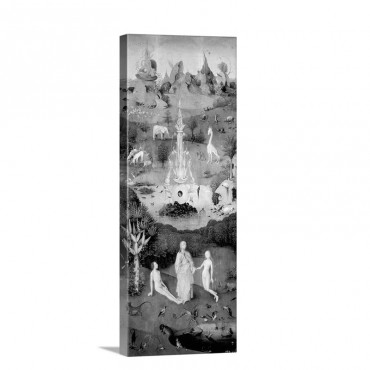 He Garden Of Earthly Delights The Garden Of Eden Left Wing Of Triptych Wall Art - Canvas - Gallery Wrap