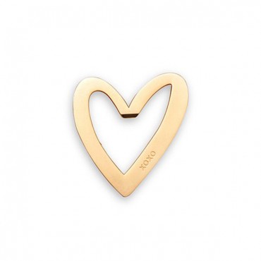 Gold Heart With XO Bottle Opener Favor - 6 Pieces