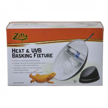 Zilla Heat and UVB Basking Fixture - Heat and UVB Fixture