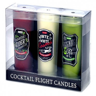 Holiday Cocktail Flight Candles