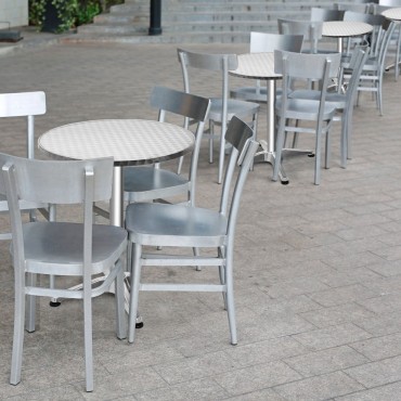Stainless Steel Aluminium Round Folding Desktop Bar Table