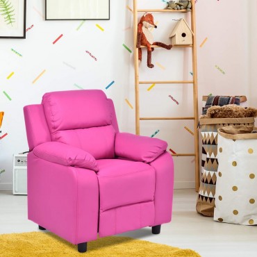 Kids Recliner Sofa Armrest Chair Couch Lounge
