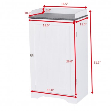 Bathroom Freestanding Storage Cabinet W / Single Door