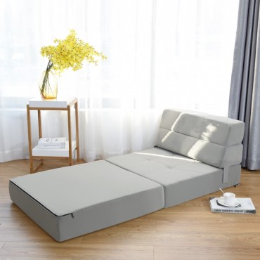 Tri - Fold Folding Chair Convertible Sleeper Bed Chair
