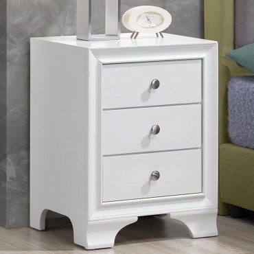 3 Drawers Nightstand End Beside Sofa Side Table