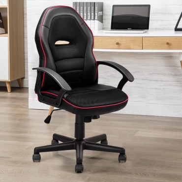 Gaming Chair Mid - Back Office Chair Racing Chair For Swivel Desk