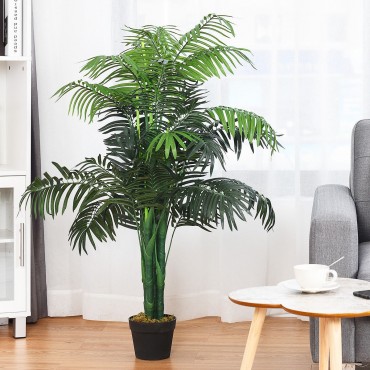 3.5 Ft. Artificial Areca Palm Decorative Silk Tree With Basket