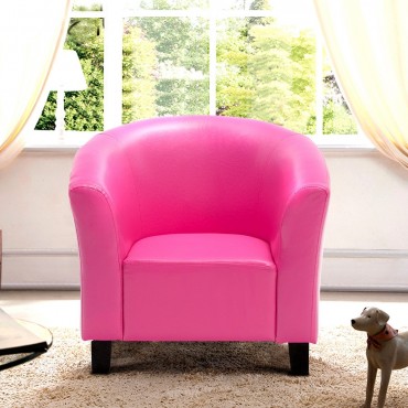 PU Leather Kids Sofa Armrest Chair