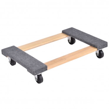 30 In. x 18 In. Furniture Moving Carrier Dolly With Casters