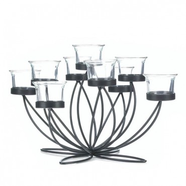 Iron Bloom Candle Centerpiece