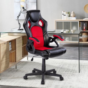 Racing Style PU Leather Executive Bucket Seat Office Chair
