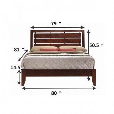 Home Furniture Bed Frame With Platform Wood Slats Headboard