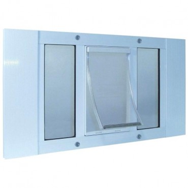 Ideal Pet Aluminum Sash Window Pet Door Medium 27 32 Inches