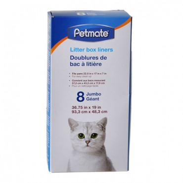 Pet-mate Cat Litter Pan Liner - Jumbo - 8 Pack - 4 Pieces